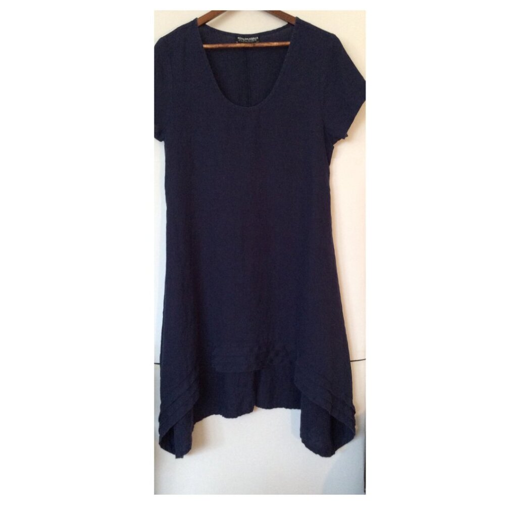 100% THICK LINEN DRESS FROM KOKOMARINA SIZE L (Fits like M)